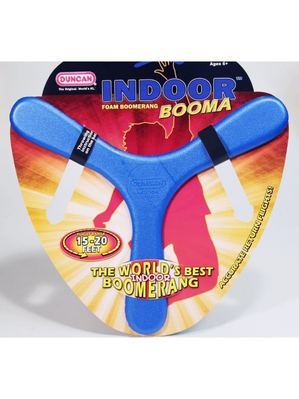 Duncan Indoor Foam Boomerang Booma -Blue For Age 4+ New w/Tag Add-On Item